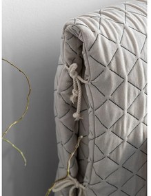 Bézs kárpitozott egyszemélyes ágy ágyráccsal 90x200 cm Sleepy Luna – Miuform