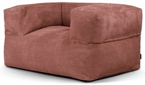 Téglavörös kordbársony babzsákfotel MooG – SLOWDOWN