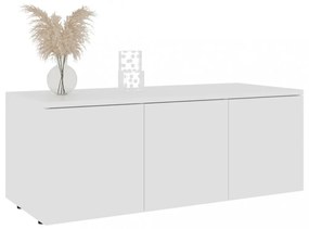 fehér szerelt fa TV-szekrény 80 x 34 x 30 cm