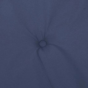 6 db tengerészkék szövet magas háttámlájú székpárna