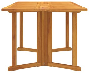 tömör tíkfa összecsukható pillangó kerti asztal 150x90x75 cm