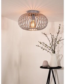 Lucide 78174/40/33 - Mennyezeti lámpa MANUELA 1xE27/60W/230V átm. 39,5 cm szürke