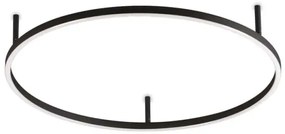 Ideal Lux - LED mennyezeti lámpa ORACLE SLIM LED/37W/230V 3000K átm. 70 cm fekete