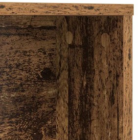 Asztal polcokkal tárolóval Régi fa 91 x 50 x 149 cm Faanyag