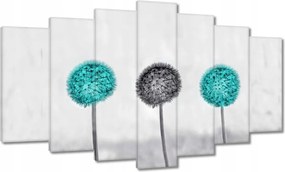 Vászonkép 140x80 Türkiz pitypangok
