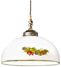 Kolarz 731.30.136 - Csillár zsinóron NONNA 1xE27/75W/230V átm. 30 cm szőlők/eprek