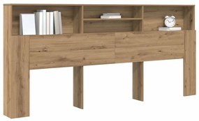 Fejhajtó szekrény kézműves tölgy 220 x 19 x 101.5 cm Faanyag