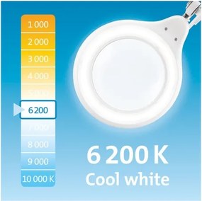 Extol - fényerőszabályozható LED asztali nagyítólámpa LED/10W/230V fehér