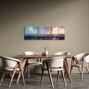 Kép - Absztrakció (órával) (90x30 cm)