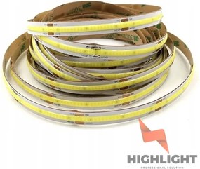 Led szalag Cob 24V 10W IP65 528 LED/m Meleg 1m