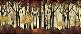 Kép - Dekoratív erdő (120x50 cm)