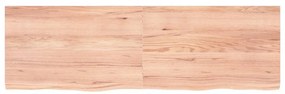 világosbarna kezelt tömör tölgyfa asztallap 160x50x(2-4) cm
