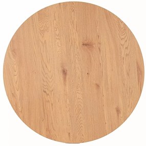 Tölgy étkezőasztal fekete lábakkal ASTER 120x120