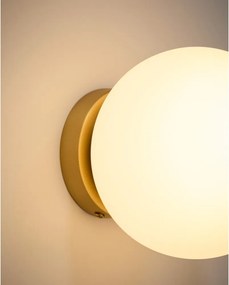 Fehér-aranyszínű fali lámpa ø 15 cm Brisia – Kave Home