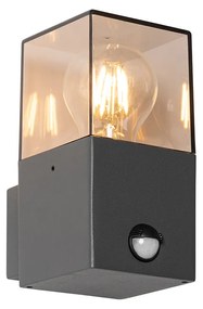 Kültéri fali lámpa sötétszürke mozgásérzékelővel IP44 - Denmark