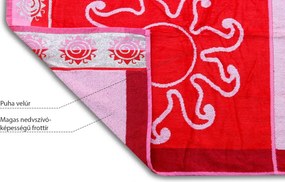 Red Sun Lurex strandtörölköző