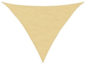homokszínű 100% poliészter oxford szövet napvitorla 3x3x4,24 m