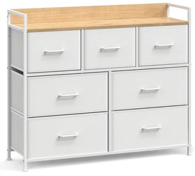 Komód fiókos dobozokkal FLEXIRO 98x85 cm, krémszínű
