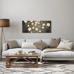 Kép - Aranybokor fekete háttéren (120x50 cm)