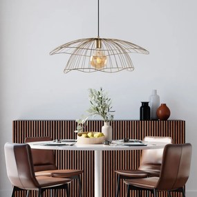 Mantar 6503-XL arany fém függőlámpa, Ø70 cm