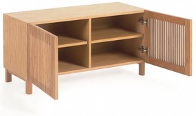 Natúr színű ülőkés cipőtartó tölgyfa dekorral Beyla – Kave Home