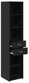 Magasfiú fiókkal Fekete tölgy 40 x 42,5 x 185 cm Faanyag