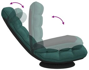 sötétzöld szövet forgó padlószék 70x51x79 cm