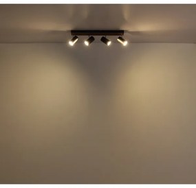 Globo 57909-4 - Spotlámpa KAYDEN 4xGU10/25W/230V fekete