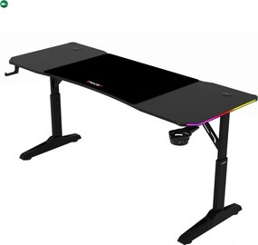 LUMEN RGB LED gamer asztal 140 × 60 cm