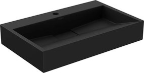 Mexen Ava mosdókagyló pulton kívüli öntött márványból 1/O 60 x 38 cm, fekete - 23016071