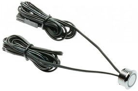 Kapcsoló, érintős, fényerőszabályozóval, 12V, Max 20W, mini AMP csatlakozóval, króm