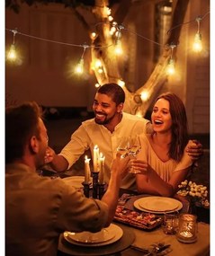 LED Kültéri dekoratív lánc BAJA ST64 20xE27/1W/230V 10,9m IP44 meleg fehér