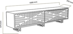 Askak White TV-asztal
