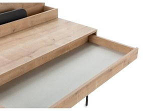 Tölgyfa szekreter típusú íróasztal 60x113 cm Lila – Marckeric