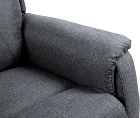 Állítható relaxációs fotel, világosszürke, DOURO