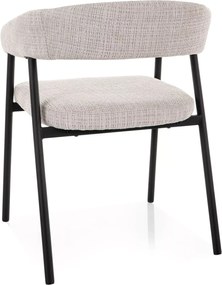 Étkezőszék KATANA fekete lábakkal, szürke