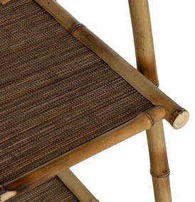 Natúr színű bambusz polcos állvány 48x100x45 cm Manali – Ixia