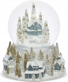 Ănnepi HĂłgömb zenĂ©lĆ doboz, tĂ©li ĂŒveggömb karĂĄcsonyi dekorĂĄciĂł