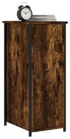 Füstös tölgy színű szerelt fa éjjeliszekrény 32x42x80 cm
