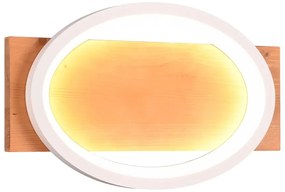 Fehér-natúr színű LED dimmelhető fali lámpa Barca – Trio