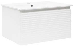 Naturel Savona Fürdőszobaszekrény mosdóval 98x43x44,8 cm fehér fényes SAVONA100BI