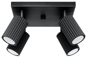 Fekete fém spotlámpa ø 6,5 cm Gleam – Sollux