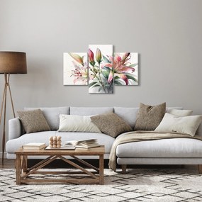 Kép - Liliomok, illusztrációk (90x60 cm)