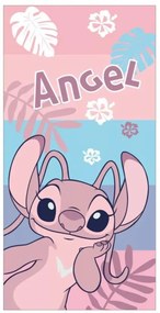 Disney Lilo és Stitch, A csillagkutya Pink fürdőlepedő, strand törölköző 70x140cm (Fast Dry)