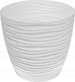 Virágtartó állvány műanyag fehér 13 x 13 x 11,8 cm