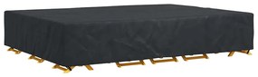 Kültéri bútorhuzat Fekete 350 x 260 x 90 cm 210D