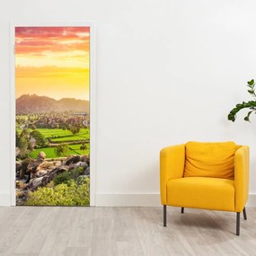 Fotótapéta ajtóra - Hampi, egy völgy Indiában (95x205cm)