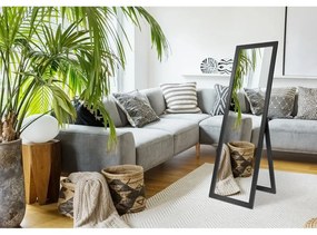Sicilia állótükör fekete keretben, 46 x 146 cm - Styler