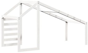 fehér tömör fenyőfa gyerekágytető 188 x 97 x 113 cm