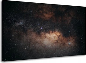 Vászonkép Kozmosz Csillagok Test Kék Kozmosz Égbolt 100x60